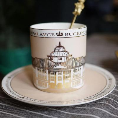 Creative Ceramic Coffee Cup Golden Porcelain Tea Cup Coffee Cups Set  High Quality  Tea Cup Set