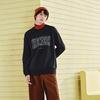 Skechers Round Neck Loose Vintage Pullover Letter Print Long Sleeve Sweatshirt Unisex Sweatshirt Carbon-Black L324U059-0018