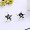 Retro Earrings Personalized Versatile Star Stud Earrings Unique Earrings Men'S And Women'S Small Five-Pointed Star Jewelry
