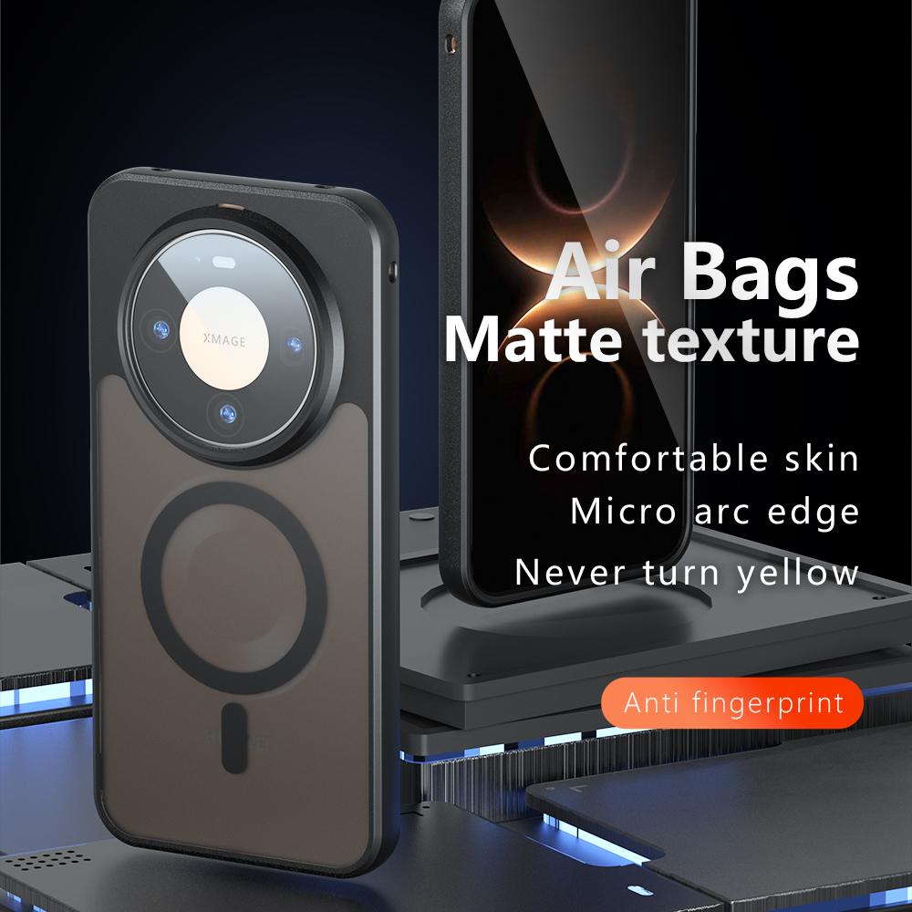 For Huawei Mate80Pro Max  Magnetic Acrylic Matte Case For  Huawei Mate 80 Shockproof Transparent Phone Cover Huawei Mate80