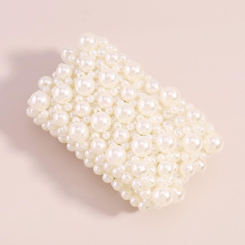 Baroque Pearls Bracelet Elastic Wide Bangle Minority Women Bracelet  Gift