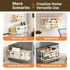 Metal Fridge Storage Box Household Refrigerator Shelf Durable Storage Rack