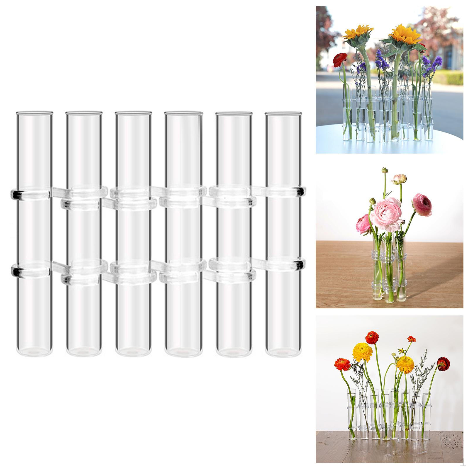 Сделай сам Стеклянный террариум Ваза Цветочные горшки Настольный для дома и сада Свадебное украшение 6pcs large