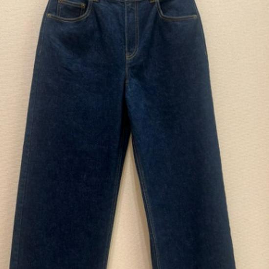 Dark Blue Retro Cropped Jeans 8