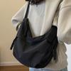 Trendy Fashi Oxford Cloth Material Messenger Bag Women's Bag Casual Shoulder Bag Student Light and Comfortable Solid Color