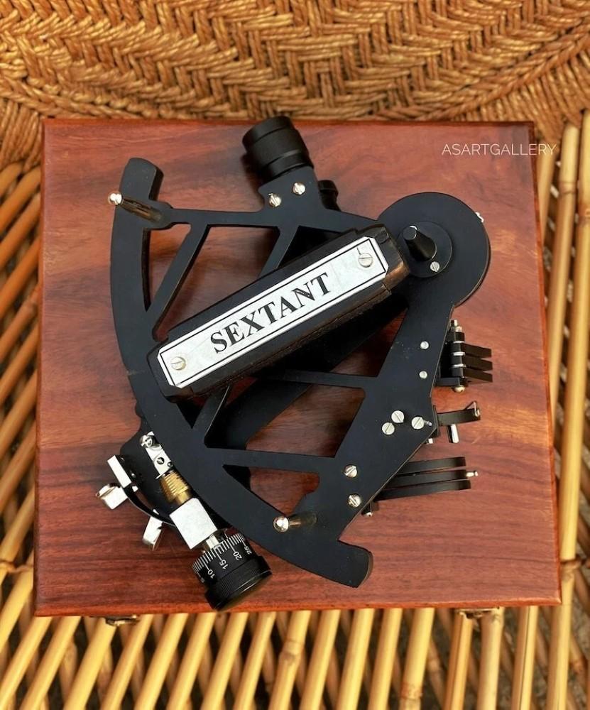 8" Messing Nautisch Marine Antik Navigationsinstrument Astrolab Sextant
