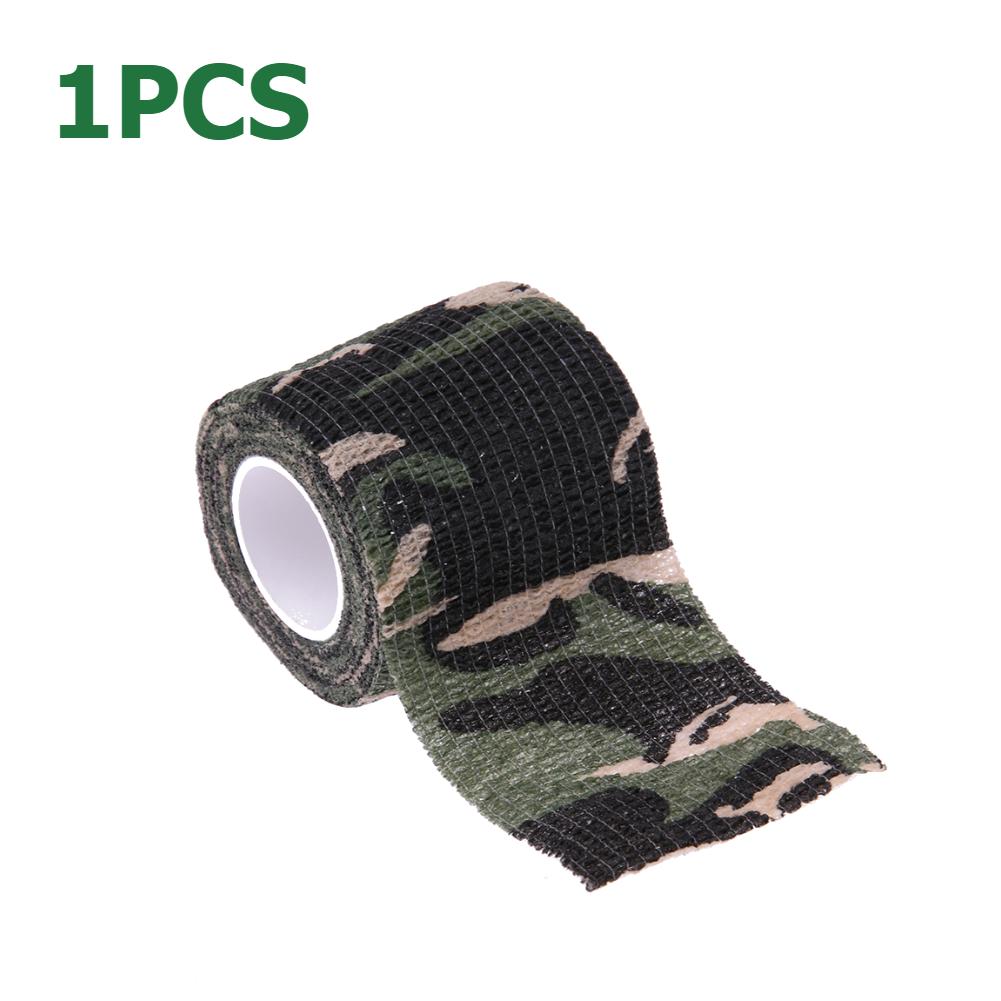 10/5/1PCS Camouflage Elastic Wrap Tape Hunt Disguise Elastoplast Sports Protector Ankle Knee Finger Arm Bandage Accessories