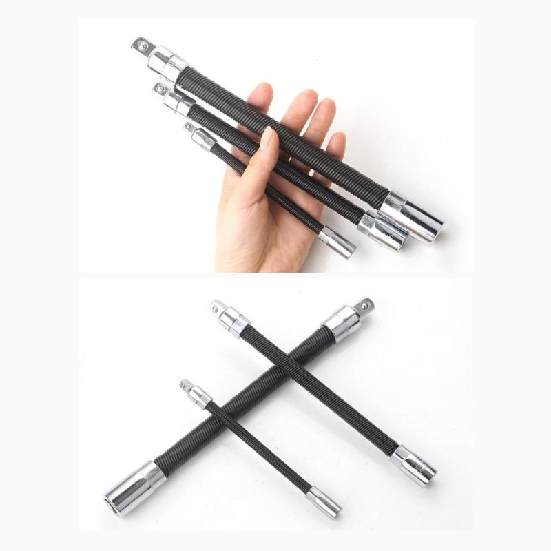 Drive Socket Extension Rod Adapter Connective Flexible Shaft Conversion Head High Torqued Ratcheting Wrench Electronic Drill