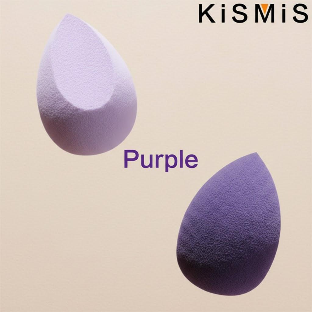 

4Pcs Makeup Sponge Set Beauty Cosmetic Puff for Dry Wet Use Foundation Powder Puff Bevel Cut Makeup Blender Tool фиолетовый