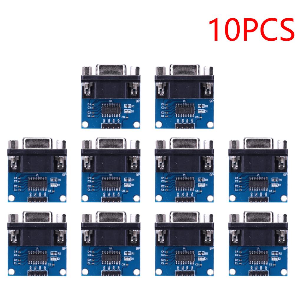 MAX3232 RS232 To TTL Female DB9 Connector 3.3V-5.5V MAX232 Flashing Board Female Serial To TTL Module RS232 To TTL Brushboard