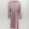 Shop   Women Round Waistband Daily Cotton Long Dress Ara Wdr 3021 Black