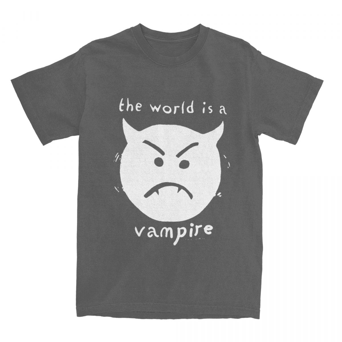 

Мужская футболка The Smashing Pumpkins Футболки В тренде Мир - вампир Летние футболки Y2K Веселые принтованные хлопковые топы Подарок XXXXXL темно серый