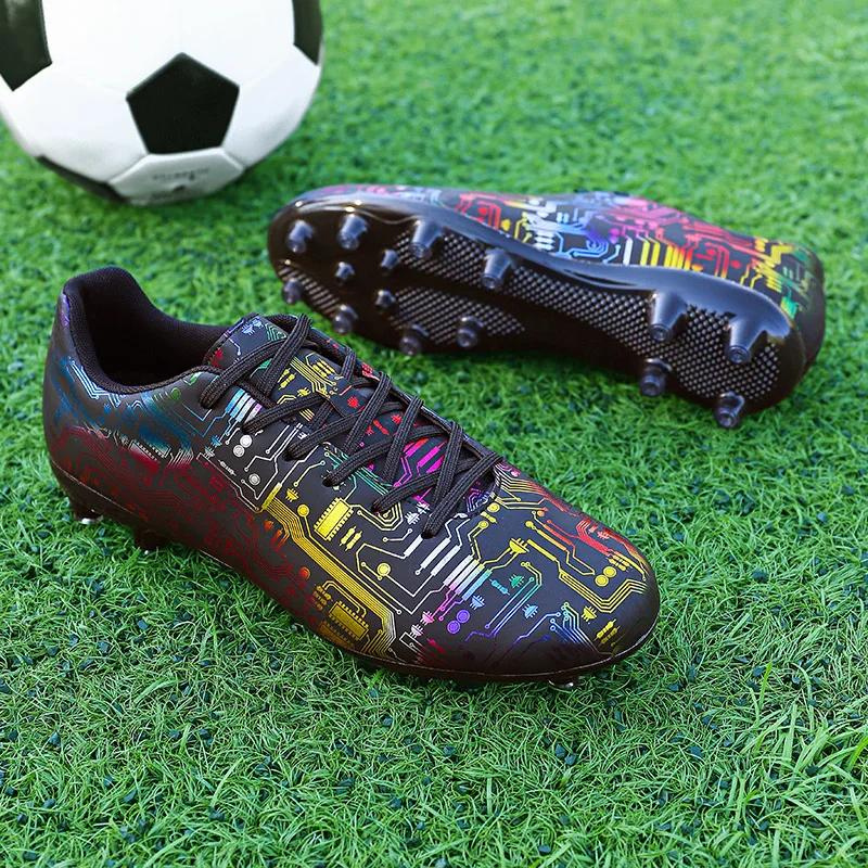 Men Soccer Shoes TF/FG Non-Slip Turf Grass Teenagers Football Boots 2024 New Original Pro Football Boots for Children