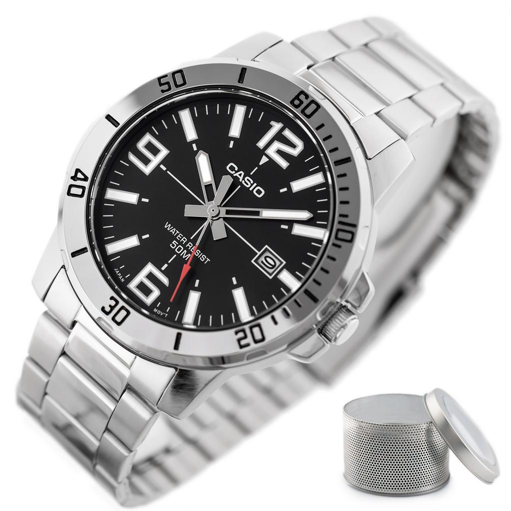 Herrenuhr Casio Mtp-Vd01D-1Bv + Box