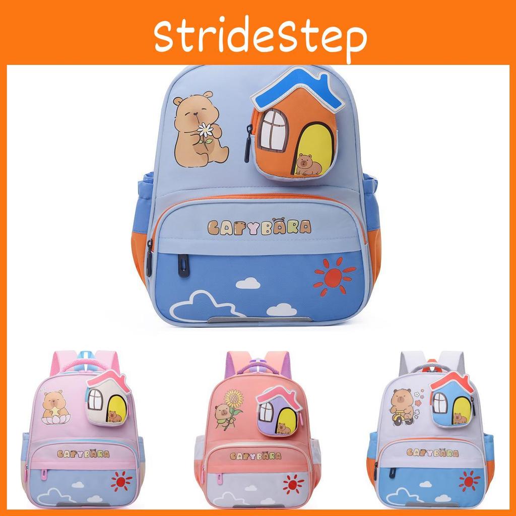 Cartoon Charming Versatile Backpack For Young Kids In Soft Pastel Color Variants