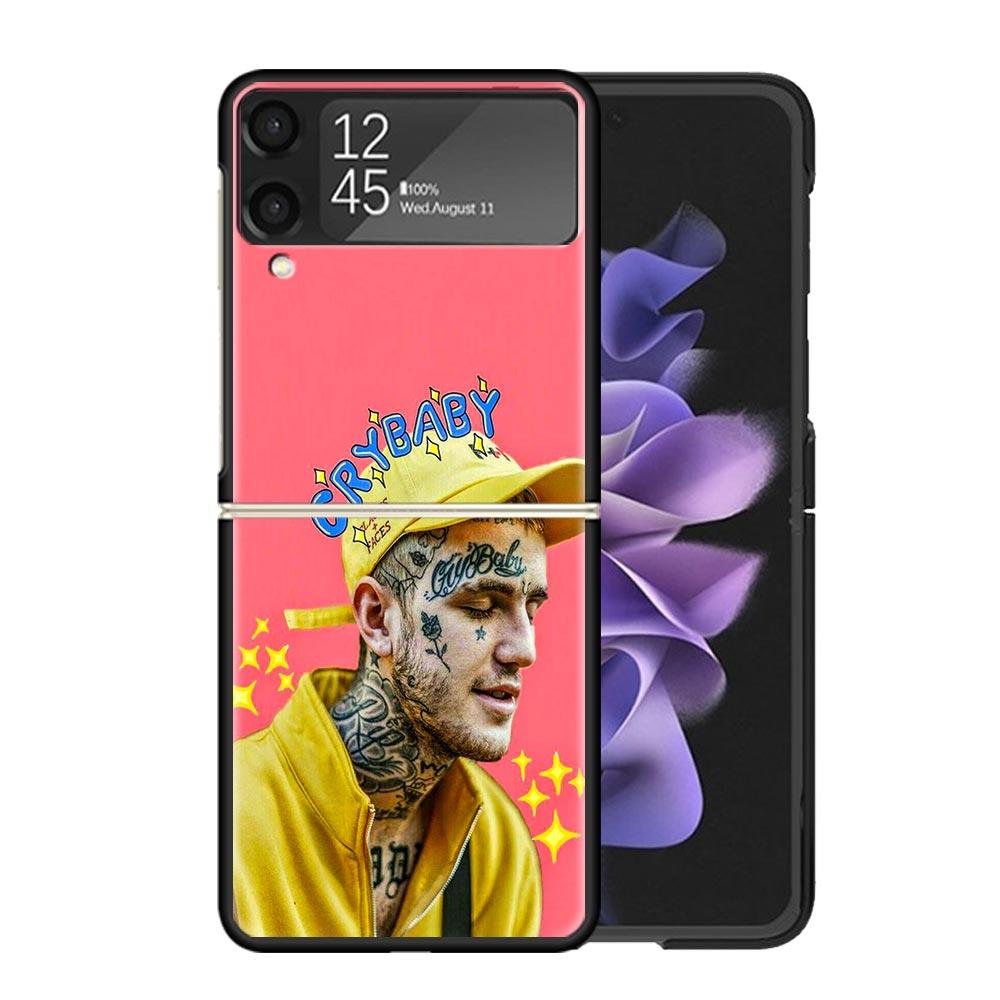 Lil Peep Singer Cases For Samsung Galaxy Z Flip 4 5 6 7 3 Z Flip7 Flip6 Flip4 Flip5 Flip3 5G Hard Shockproof Fundas Cover Galaxy