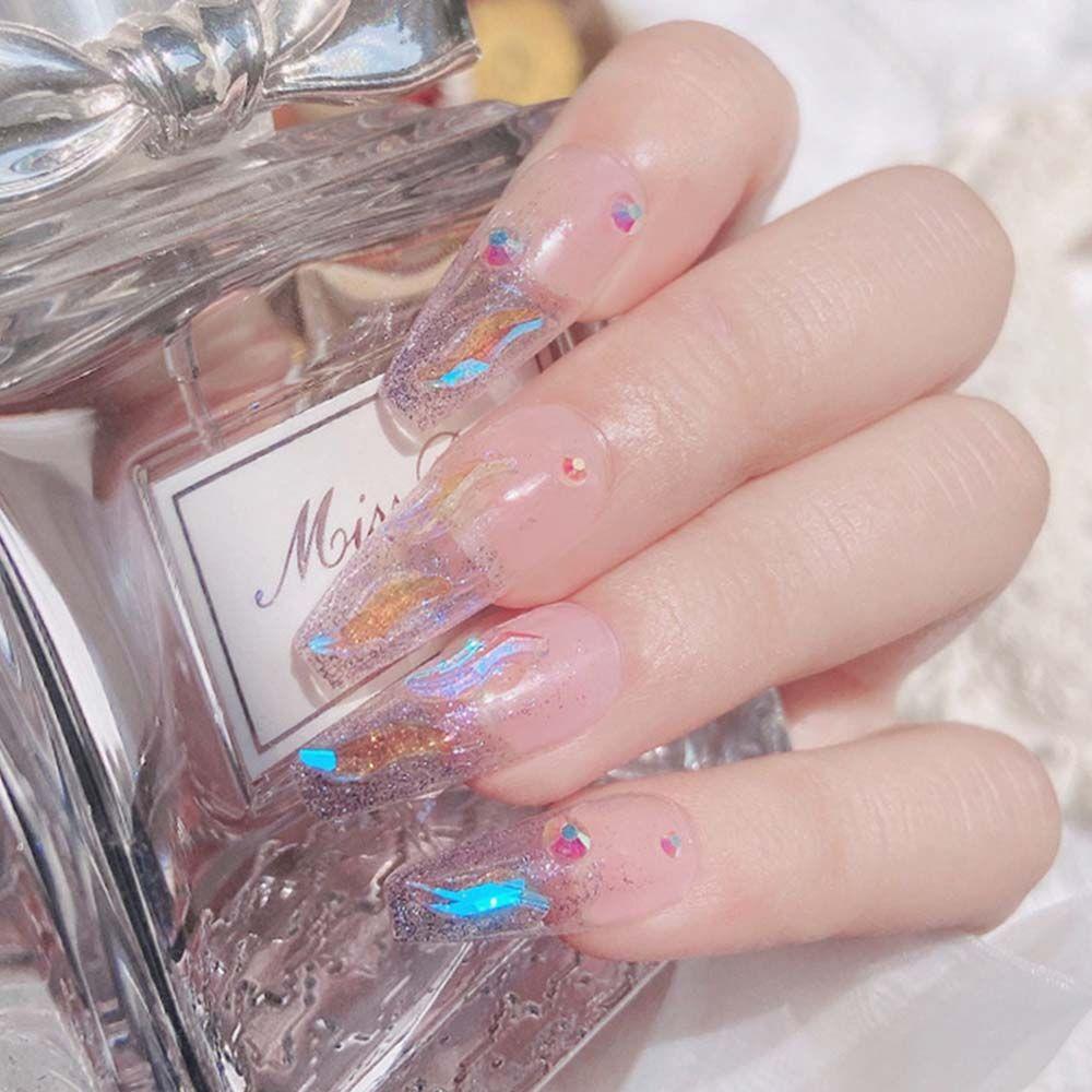 Shapes Aurora Nail Accessories Irregular Nail Rhinestones Nail Art Decoration Crystal Nail Jewelry