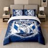 3Pcs Bedding SetCanterbury-Bankstown Bulldogs Soft Bed Sheet and Two Pillowcases Home Bedroom Decor