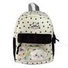Preppy Backpack Aesthetic Lightweight Casual Daypack for Girls Elementary Middle School College Style Travel
