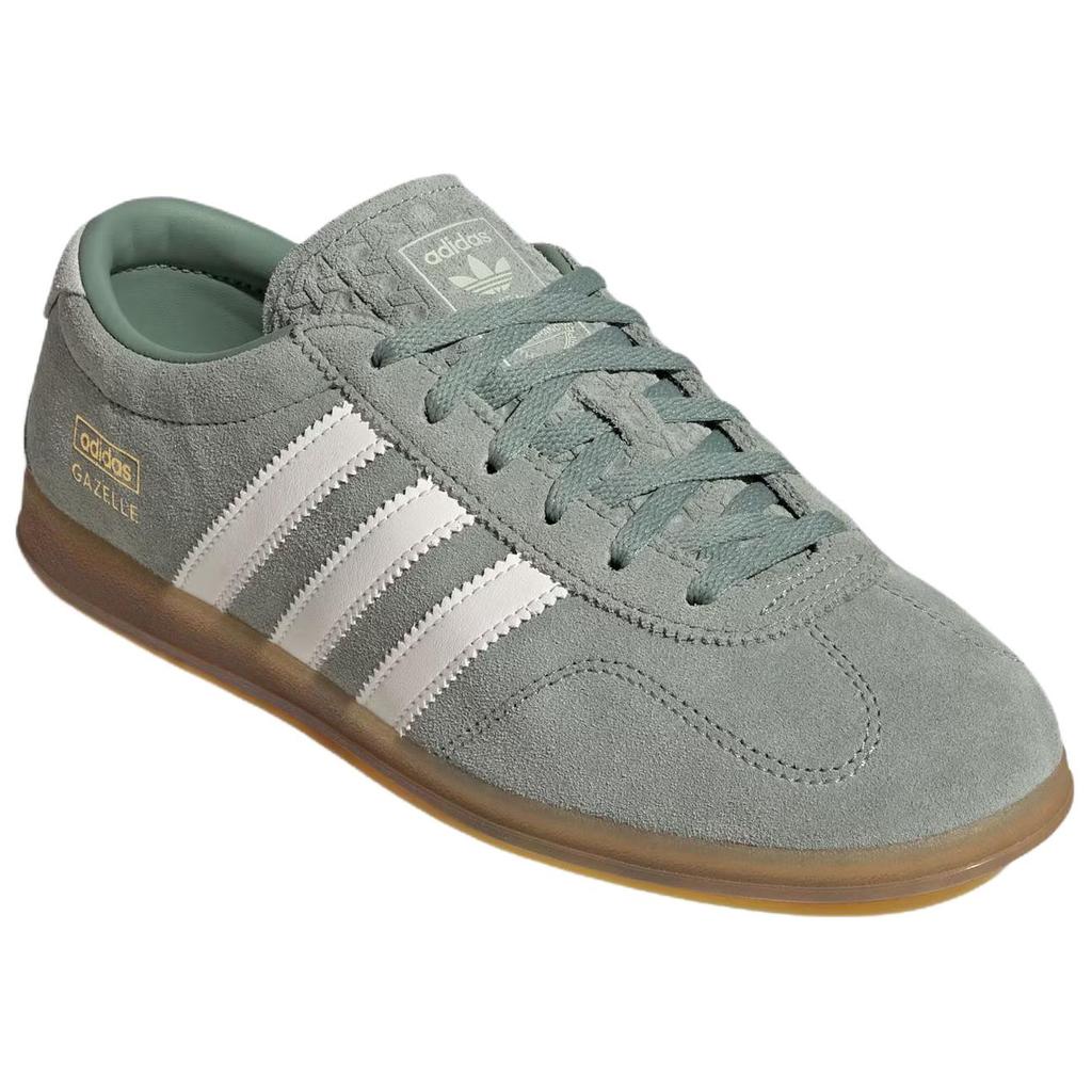 adidas Originals Gazelle Lo Pro Comode alla Moda Scarpe da Skateboard Basse Sneakers da Donna Grigio Argento Verde IH6943