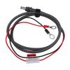 O Ring DC Charging Cable 18AWG Red Black Parallel O Ring DC Power Cable with Fuse for Off Grid RV Boat 2m   6.6ft