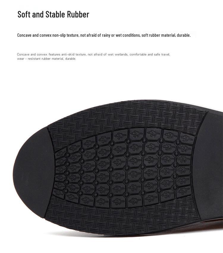 Botas Chelsea de Couro de Cano Alto Masculinas C510: Botas Curtas de Camurça Outono/Inverno, Slip-On, Casuais, Tamanho Grande, Forradas a Algodão.