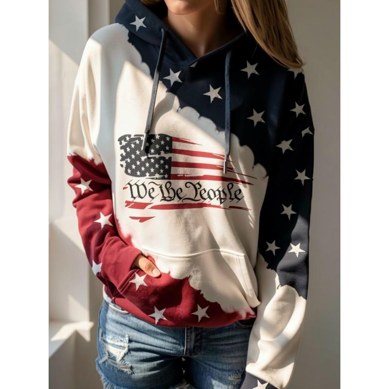 Damen Kapuzenpullover mit Kordelzug und langen Ärmeln, Lässiger Lockere Tasche Hoodie