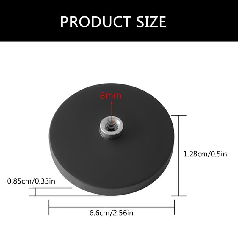 Universal Magnetic Sucker Expansion Base Magnetic Suction Base for Vehicle Rooftop Equipment Fixation Metal Material