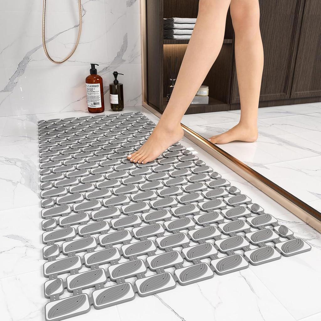 Tapete de Chão Impermeável Antiderrapante para Banheiro, Box de Banho, Lavatório e Vaso Sanitário