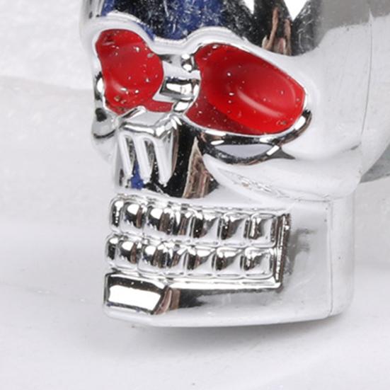 2Pcs Skull Bolt 3D Easy-Installation To Rust Electroplating Not Easy Design High Impact Resistant