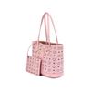 MCM Liz Visetos Classic Pattern Artificial Leather Handbag, Shoulder Bag Small Women's Pink MWPGSLR03PZ001