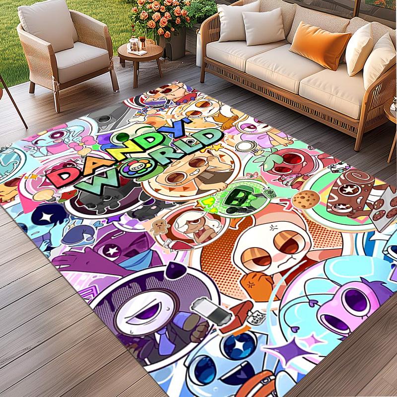 Dandy's Wereld Print Vloerkleed, Wasbaar Vloerkleed, Voor Entree Slaapzaal Wasruimte Kantoor Studeerkamer, Woondecoratie Verjaardag Kerstcadeau