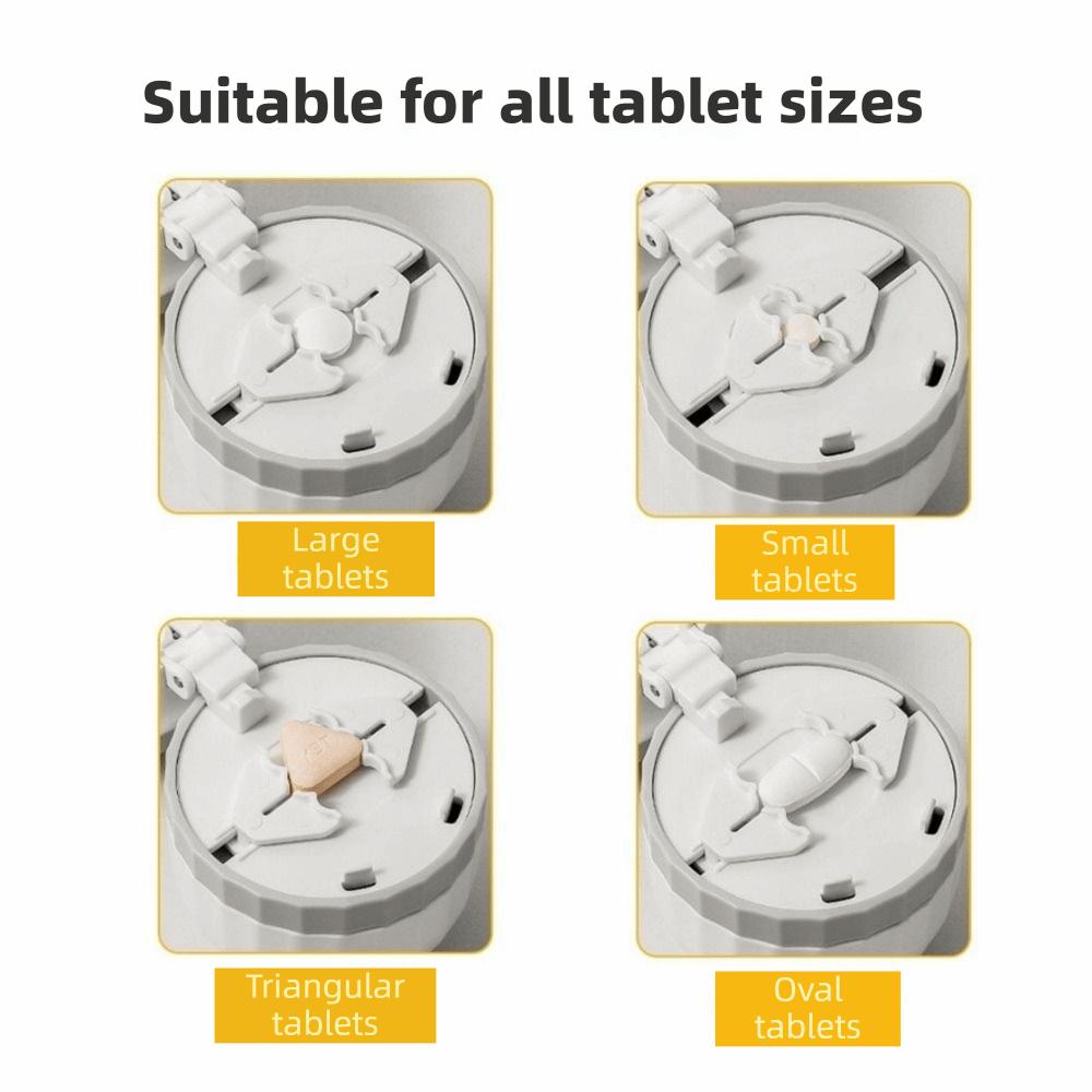 Practical Plastic 2-in-1 Pill Box Adjustable Waterproof Pill Storage Box Dust-proof Medicine Vitamins Organizer Outdoor
