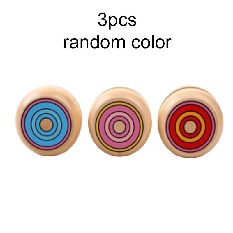 1~3pcs Wooden Yoyo Ball Children Physical Exercise Toys Team Activity Souvenirs Pull Wire Rotation Suitable for Beginners TMZ