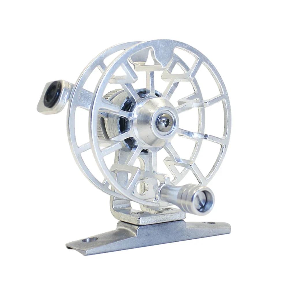 Metal Fishing Reel Mini Private Reel Portable Ultralight Fishing Raft Reel Winter Outdoor Fishing Tackle Accessories