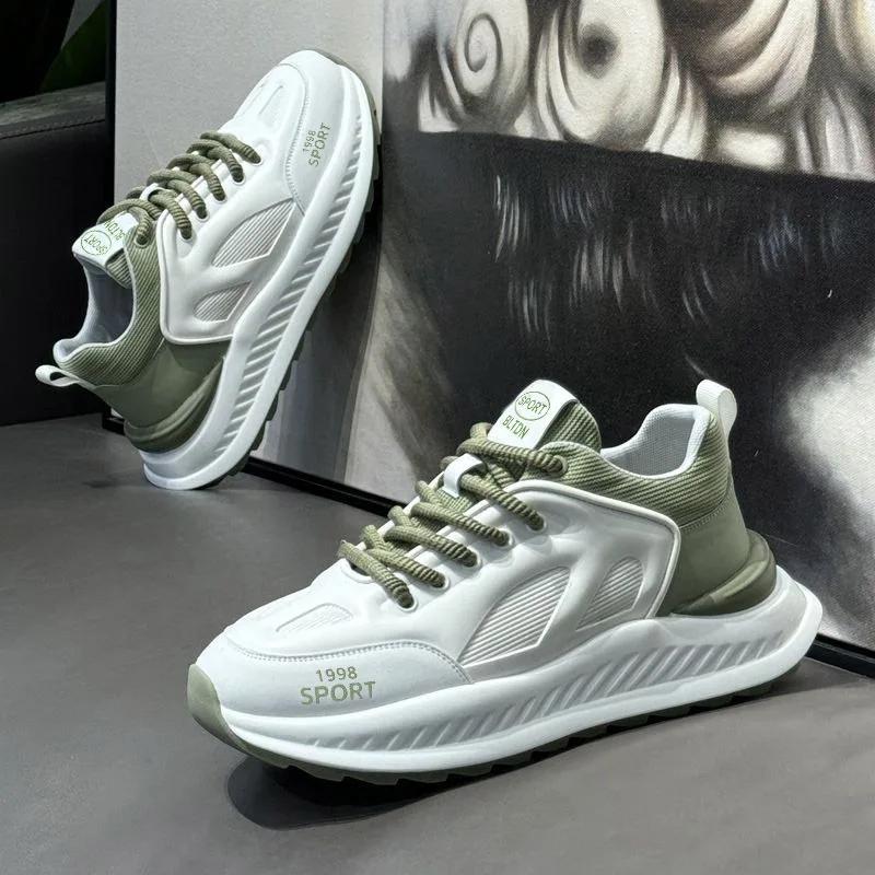 Fashion 2025 Cool Summer Men's Shoes Breathable Versatile Casual White Shoes Sports Flat Board Shoes Trendy Shoe for Men