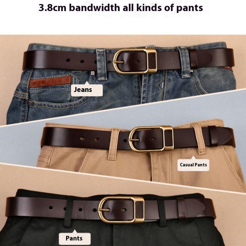 Men's and Women's Belts, Pin Buckle Casual Belts, Young and Middle-aged Business All-match Belts