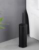 Black/White Aluminum Bathroom Toilet Brush Set Floor Household Bathroom Cleaning Brush Holder Bathroom Accessories