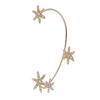 Chic Left Ear Butterfly Ear Cuff For Women Gold Alloy Plating Accessory Fashion