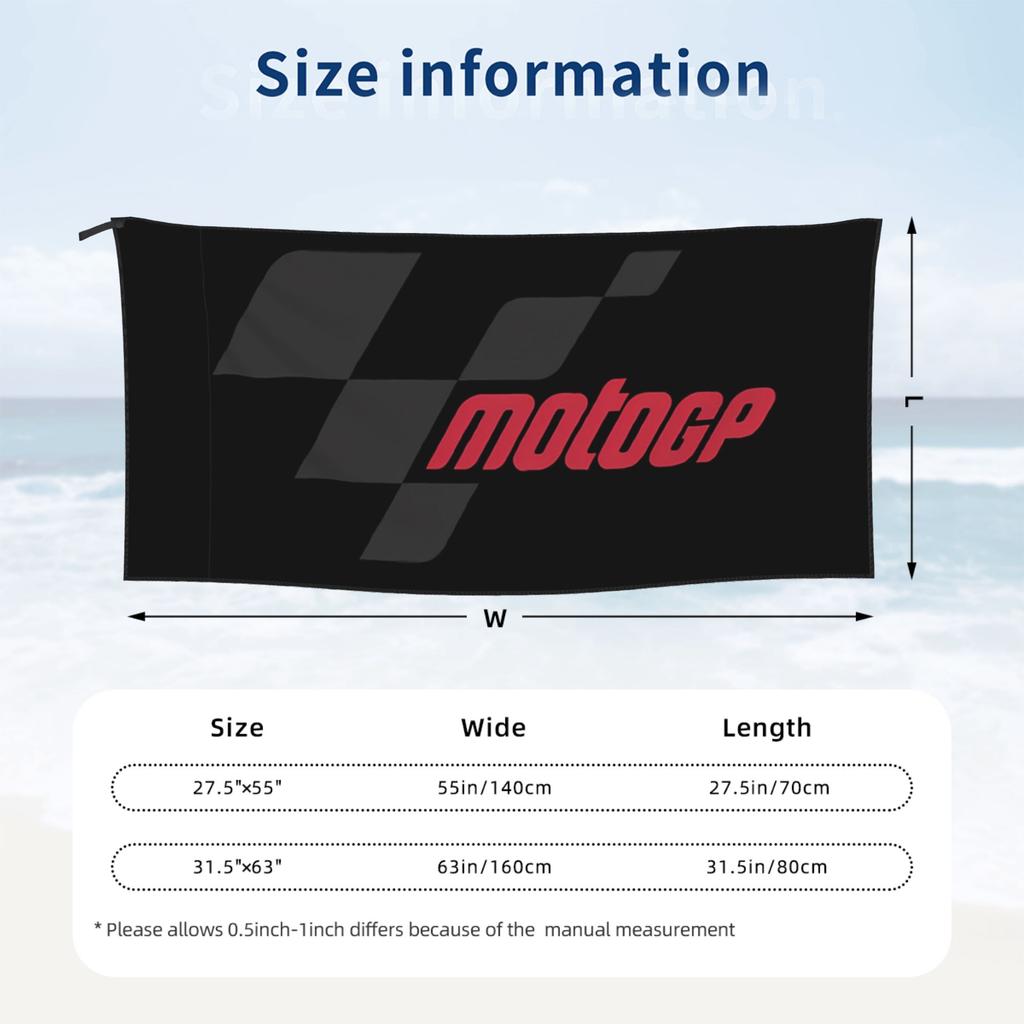 Moto GP Logo Essentielles Strandtuch Weiche Mikrofaser Schnelltrocknend Saugfähig Schnelle Handtücher Für Pool