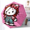 1pc Hello Kitty Automatic Personality Umbrella 8-Bone Design Compact Gear for Outdoor Travel, Perfect Helloween Chrismas Gift for Friends or Family Y2