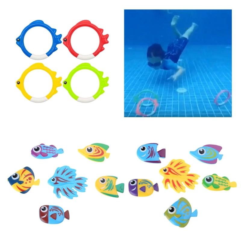 Children Cartoon Fish Shape Diving Toy Children Funny Toy Diving Game Play Water Toy Underwater Training Fun Bath Toy