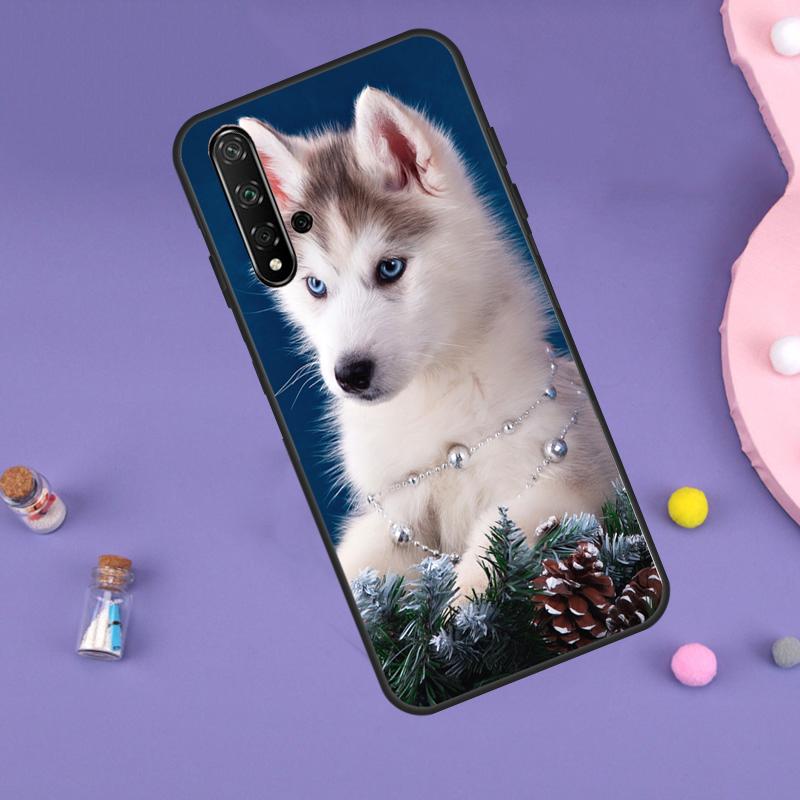 Animal Husky Puppy For Huawei Nova 5T 9 10 SE 7i 8i 11i 12i Y60 Y61 Y70 Y72 Y73 Y90 Y91 P20 P40 P30 Lite Case