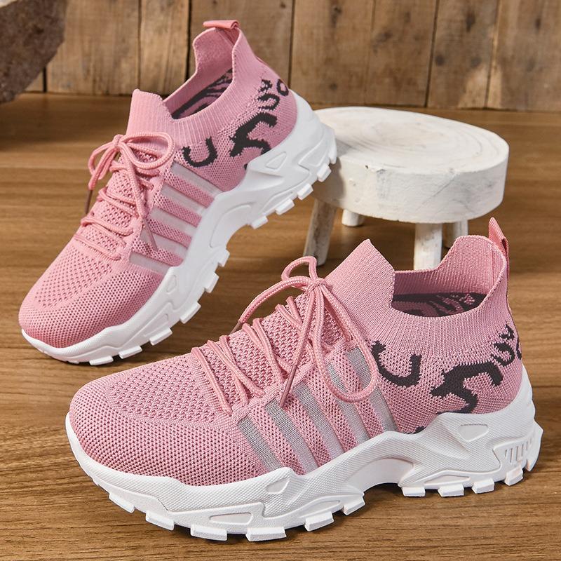 Shoes women's shoes versatile new large size mesh shoes breathable sports shoes retro platform shoes casual shoes