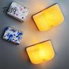 Dekoratives Nachtlicht Tragbares LED-Buchlicht, Holz-Magnetisch Faltbare Lampe mit Stufenloser Dimmung, USB-Laden Wiederaufladbar Warmes Ambiente