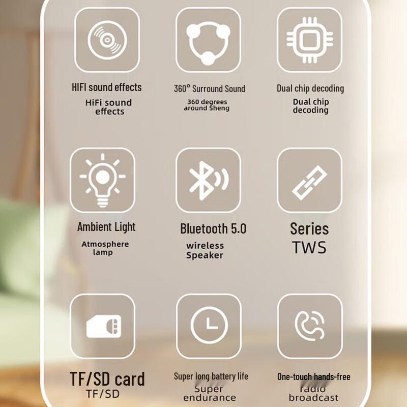 DW06 Multi-function Smart Portable Bluetooth Speaker & Alarm Clock