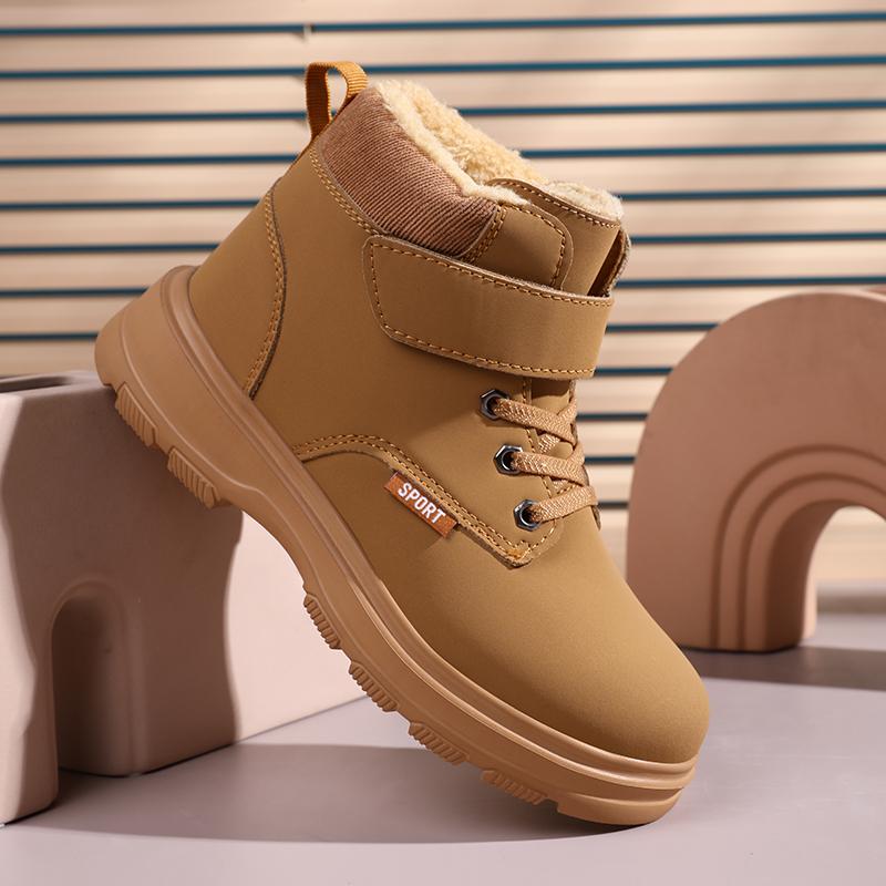 Kid's Winter Boots  Plus Velvet Plus Cotton Snow Boots Outdoor High Warm Girls Winter Boots  Kids Winter Boots