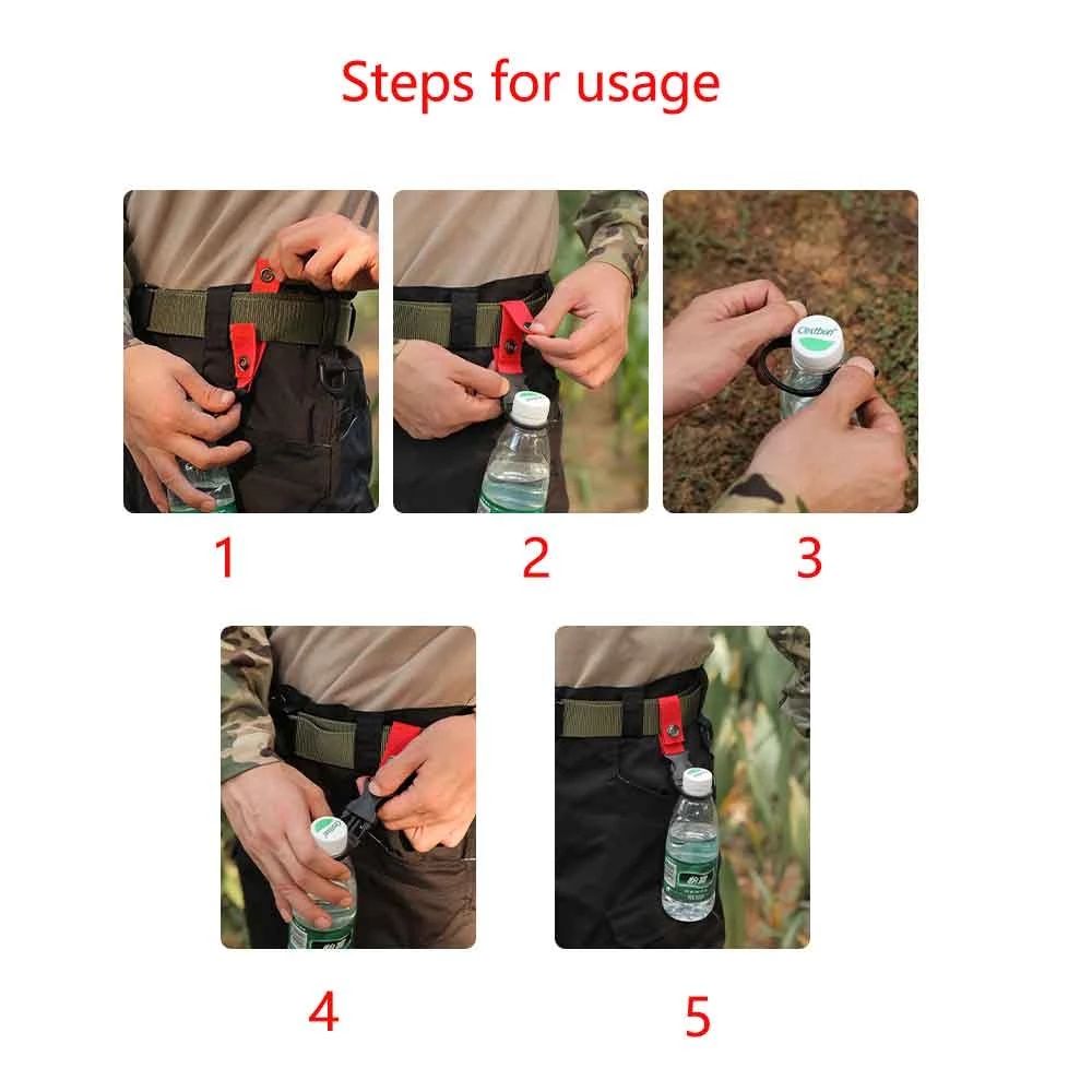 Hiking Accessories Carabiners Backpack Hook Carabiner Lock Water Bottle Clip Keychain Belt Clips