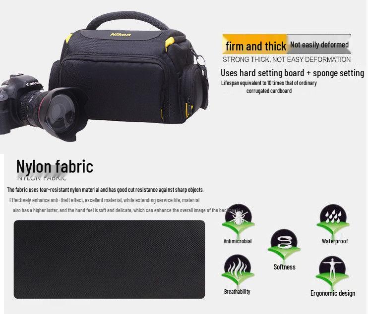 Geantă foto portabilă impermeabilă pentru camere DSLR, mirrorless și digitale