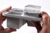 Maitre Francais IT-SL4 GM Silicone Ice Tray, 4-Cavity, Gray Marble, Square, Large Cube